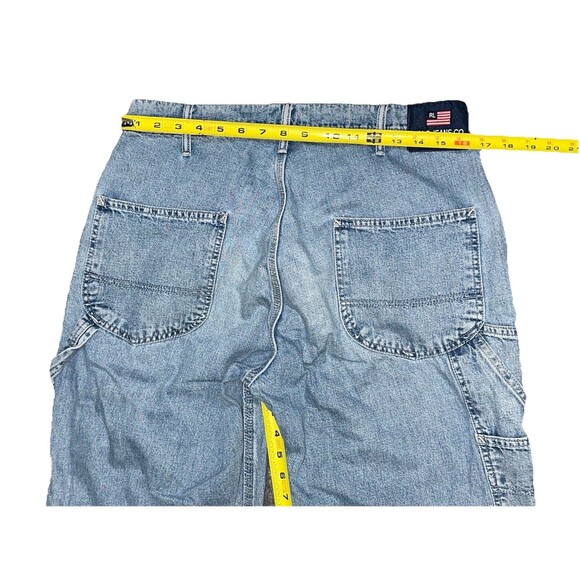 Vintage Polo Jeans Co. Ralph Lauren Men‎ Blue Carpenter Denim Jeans Baggy 31x28 - Picture 8 of 8